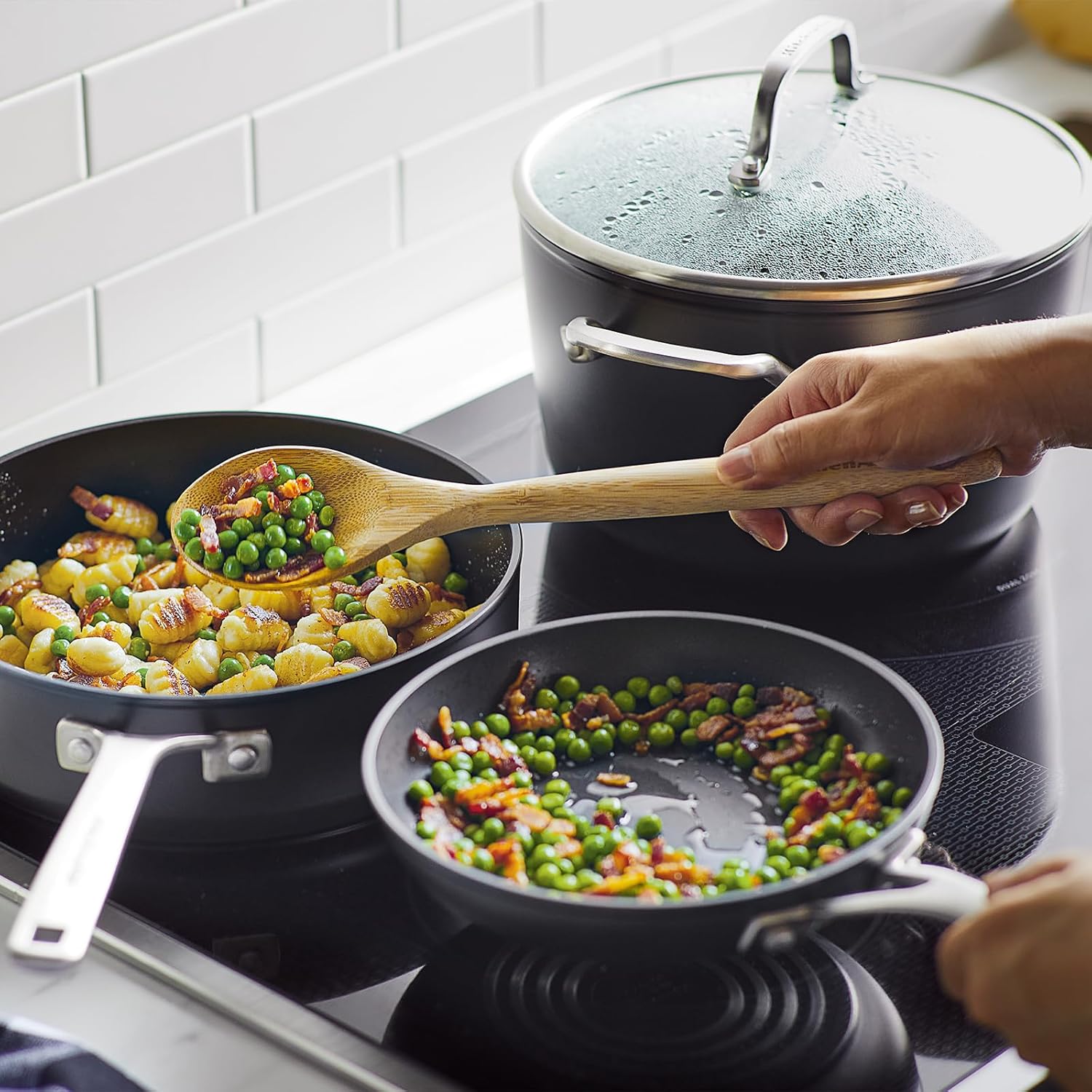 KitchenAid Hard Anodized 10-Piece Cookware Set Matte Black