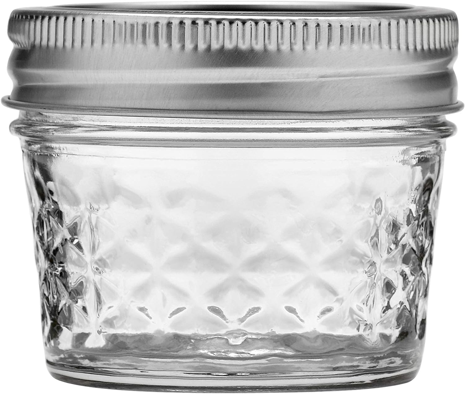 Perfect for Canning Storage 6-Pack Quilted Crystal Jelly Jar Set