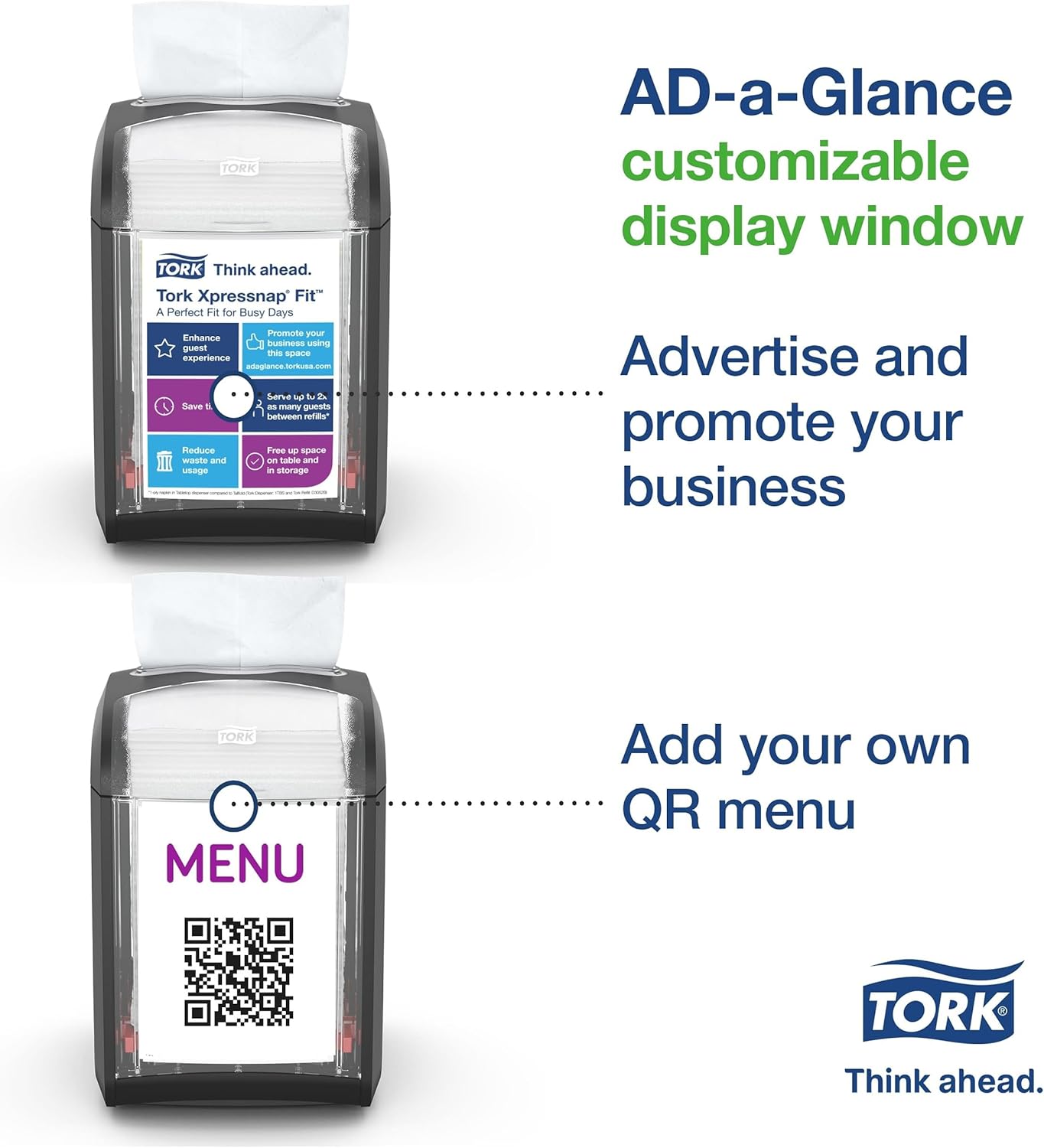 Xpressnap Fit Tabletop Napkin Dispenser by Tork