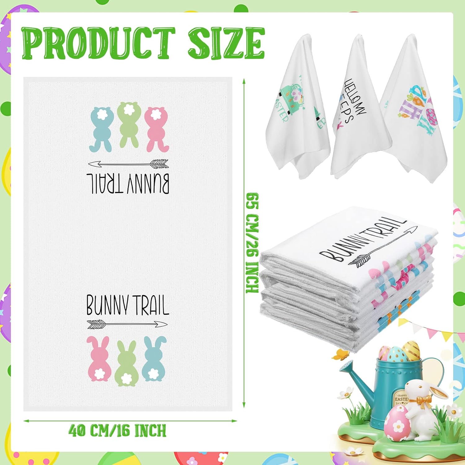 Happy Easter Kitchen Towels by Moukeren