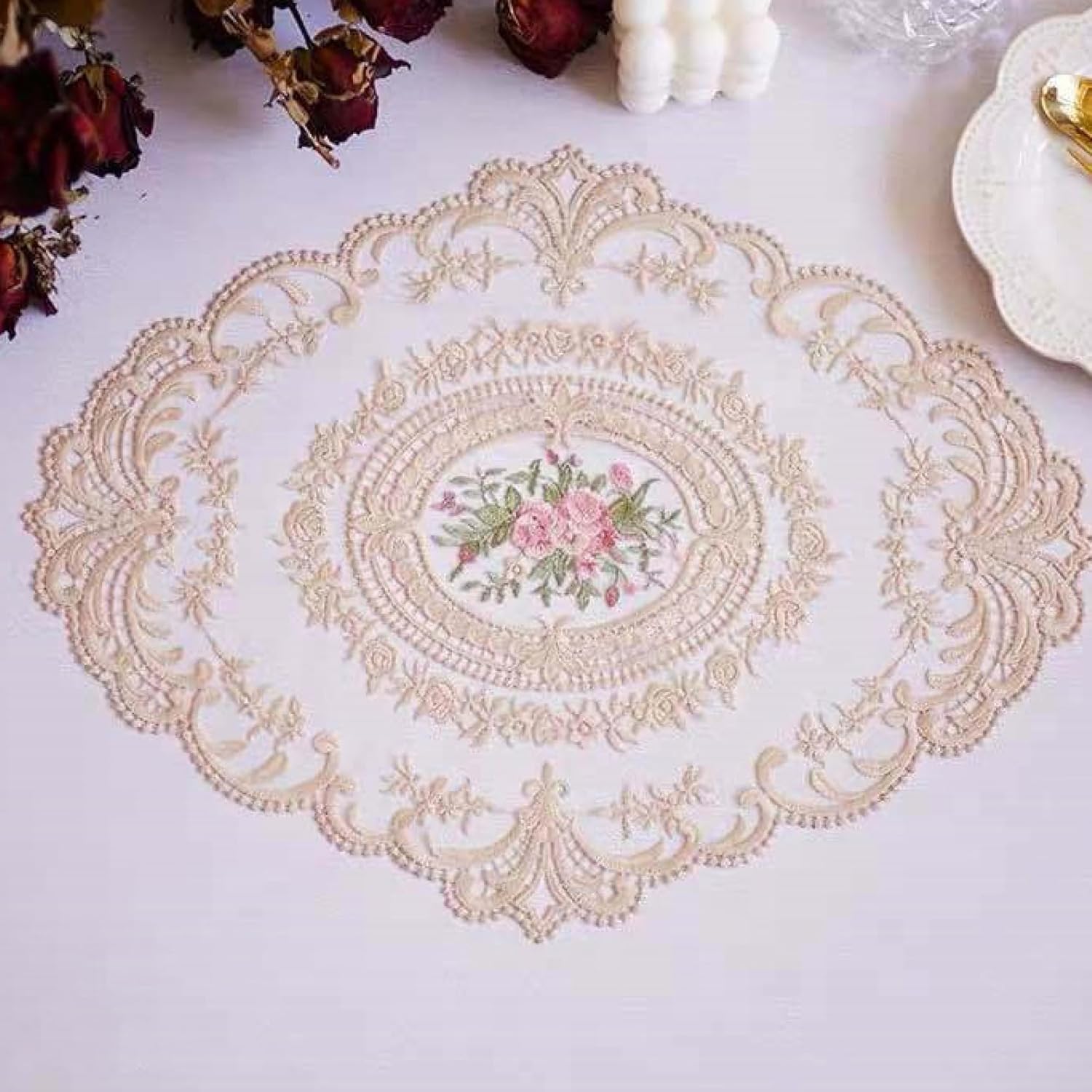 Retro Lace French Lace Decorative Placemat