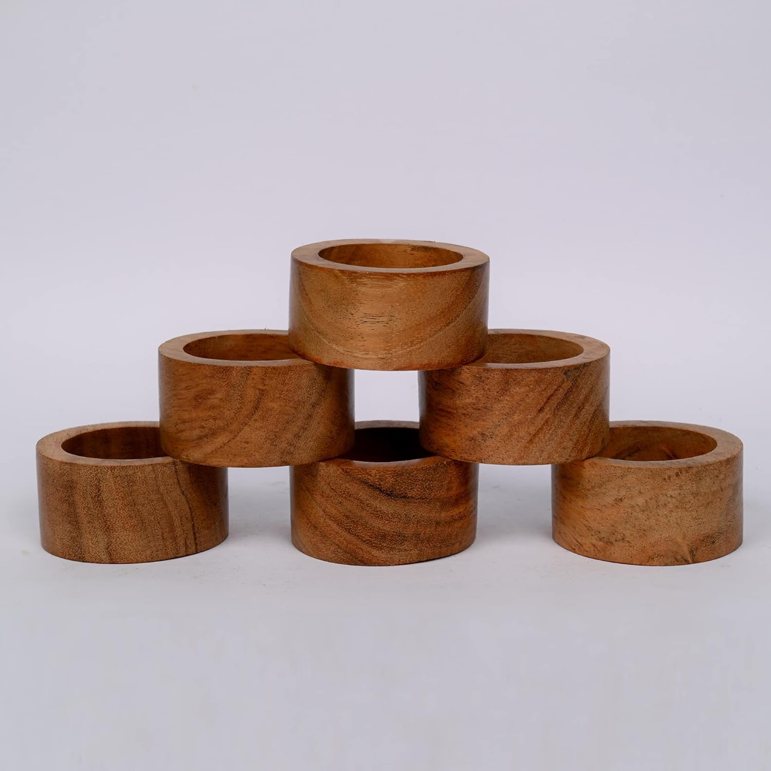 Elegant Acacia Napkin Rings