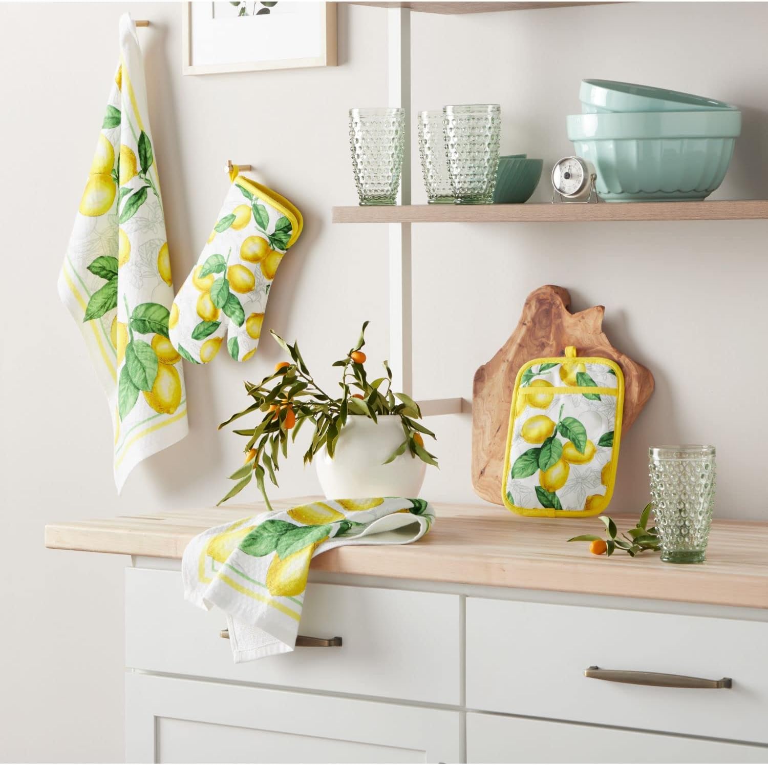 Martha Stewart Lots of Lemons 4-Piece Kitchen Set