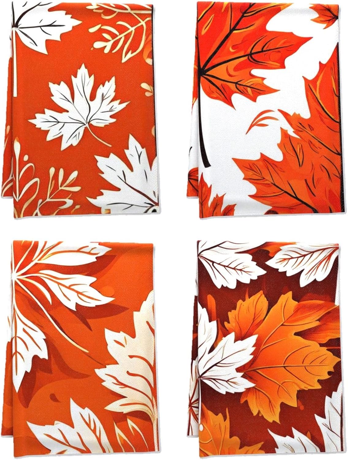 Oeught Fall Kitchen Towel Set 4PCS 16x24 Inches