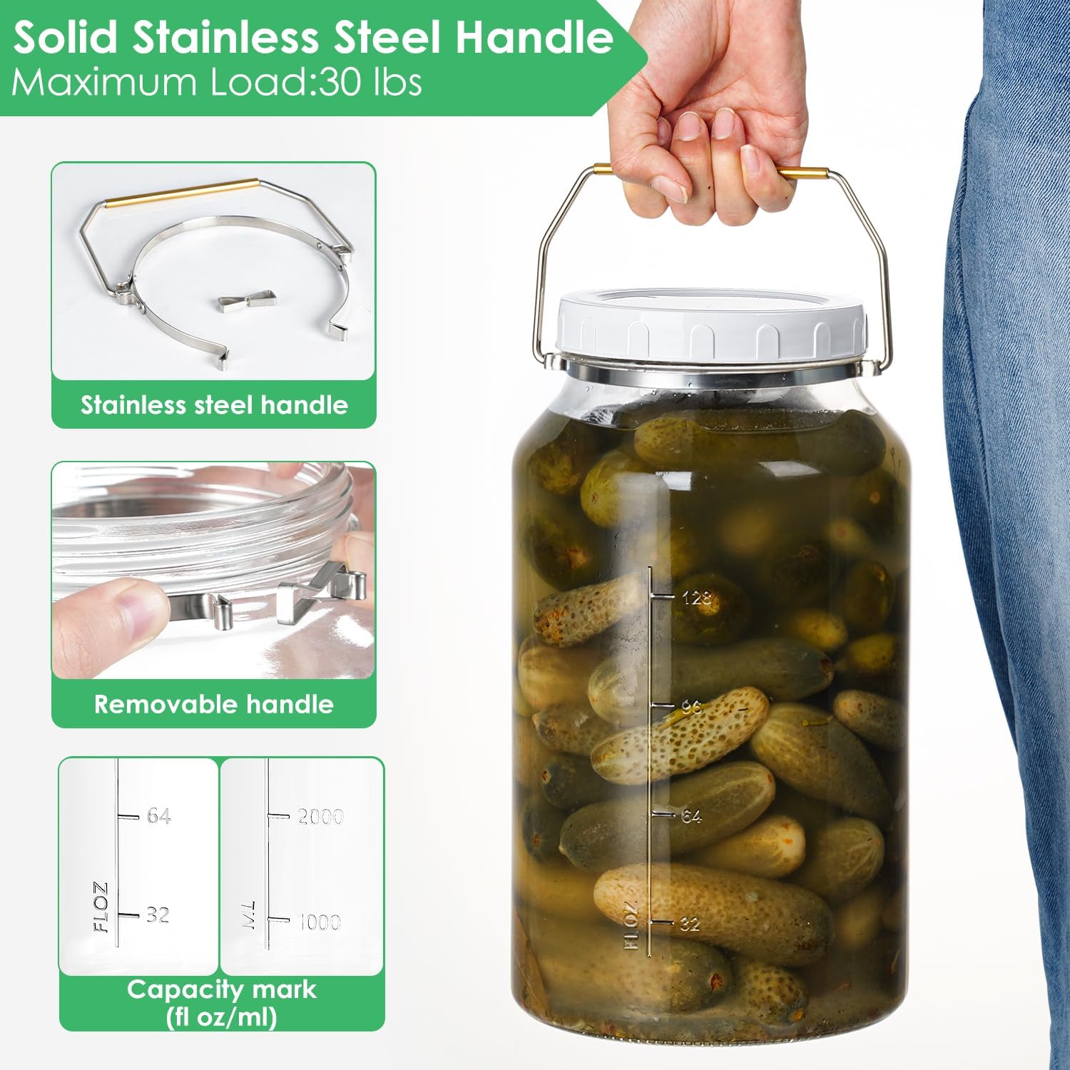 15 Gallon Glass Jar BPA Free