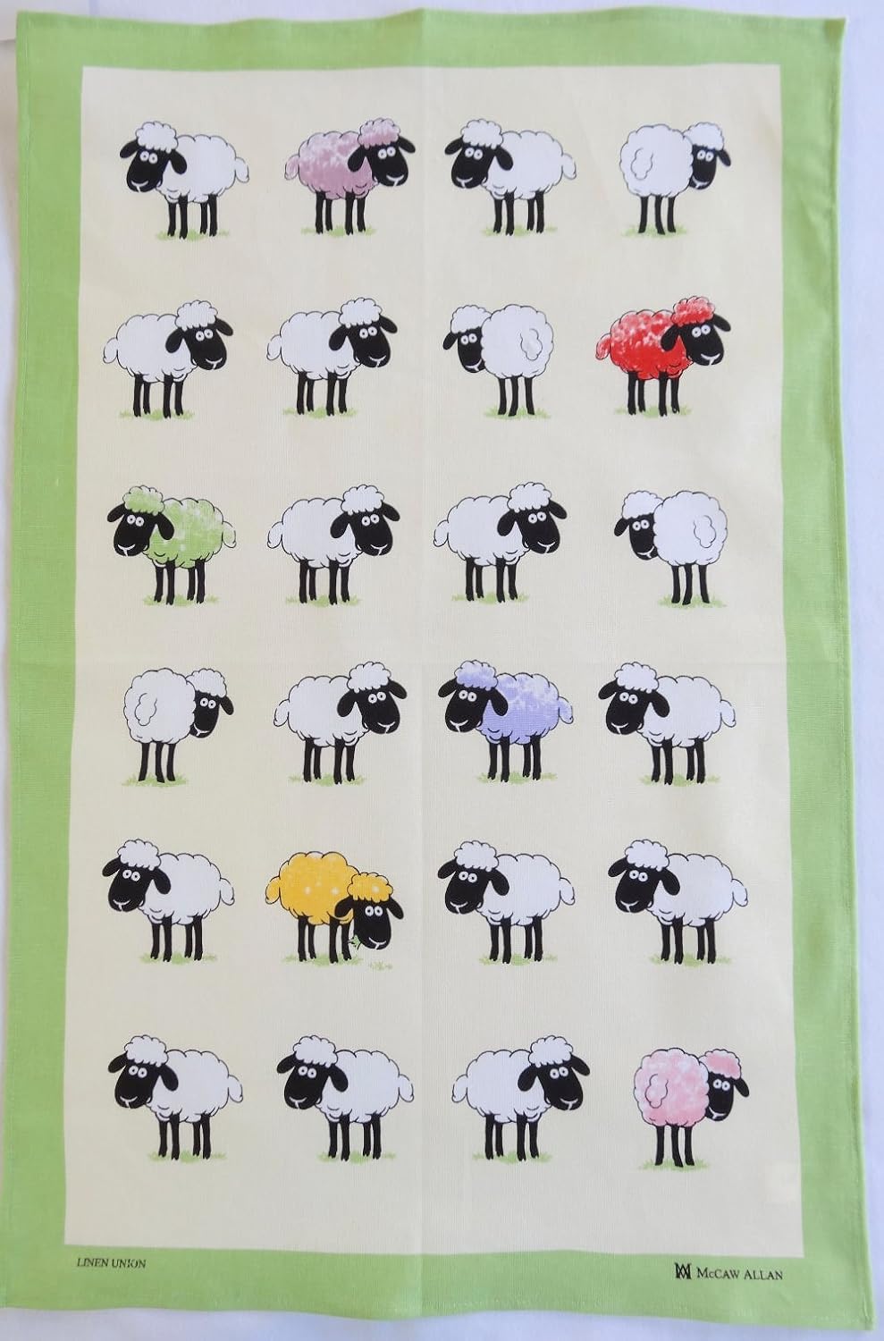 Premium Sheepish Linen Tea Towel for Home Kitchen