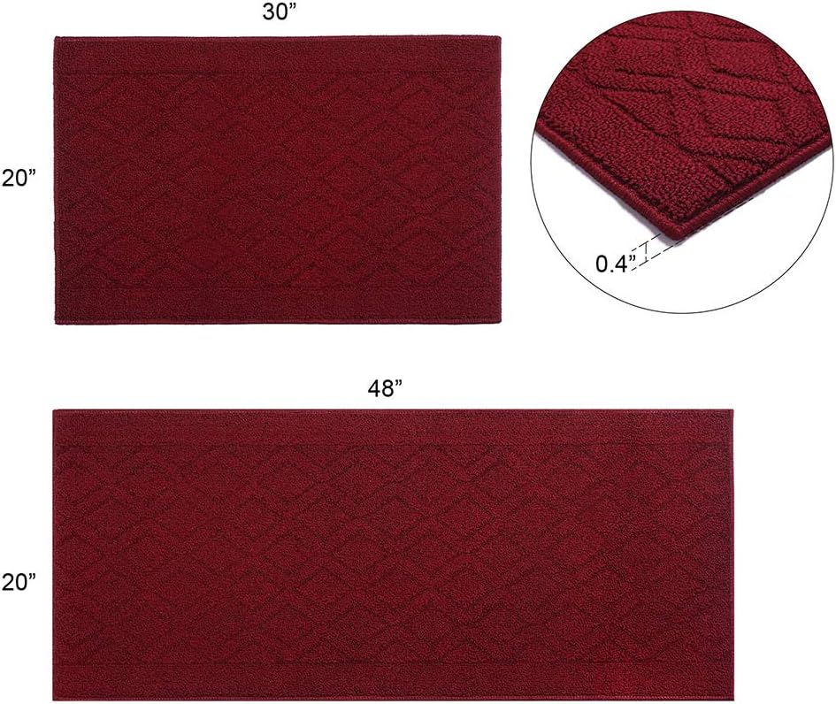 COSY HOMEER Guster Style Soft Kitchen Rugs for Home Kitchen