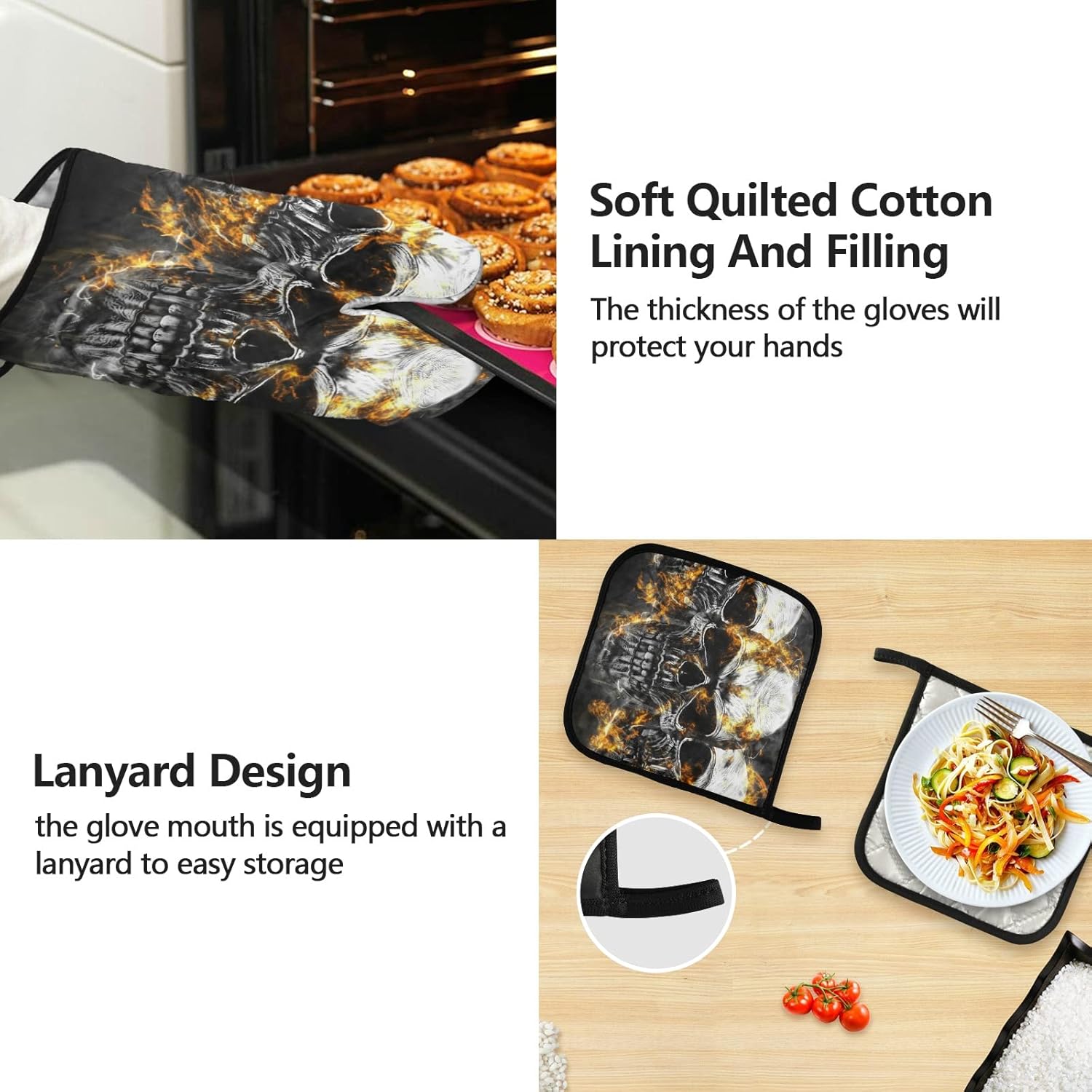 ALAZA Waterproof Apron Set