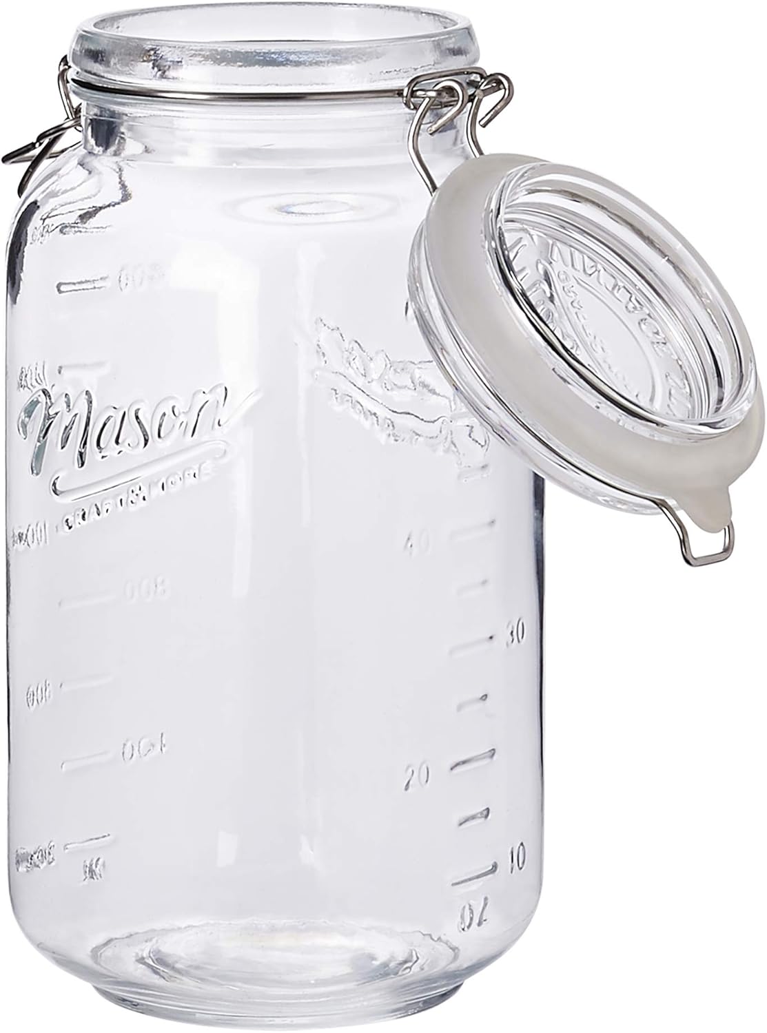 Large Airtight Glass Clamp Jar