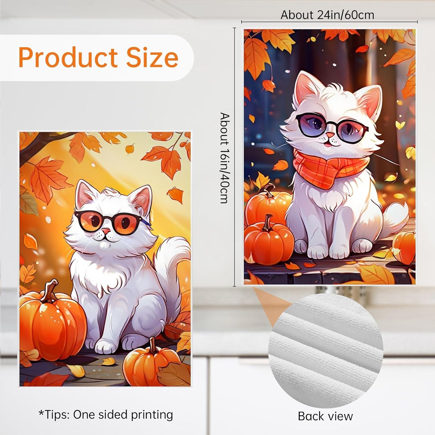 Oeught Handycat Autumn Kitchen Towel Set