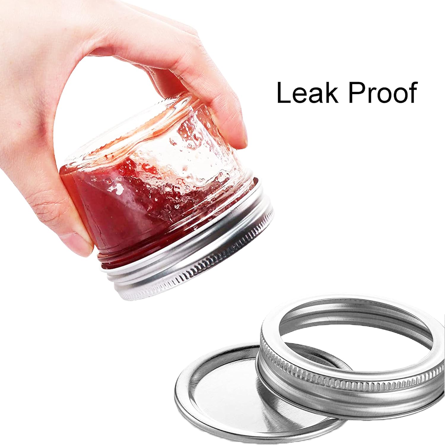 Homerove 4 oz Mason Jars with lids 40-pack