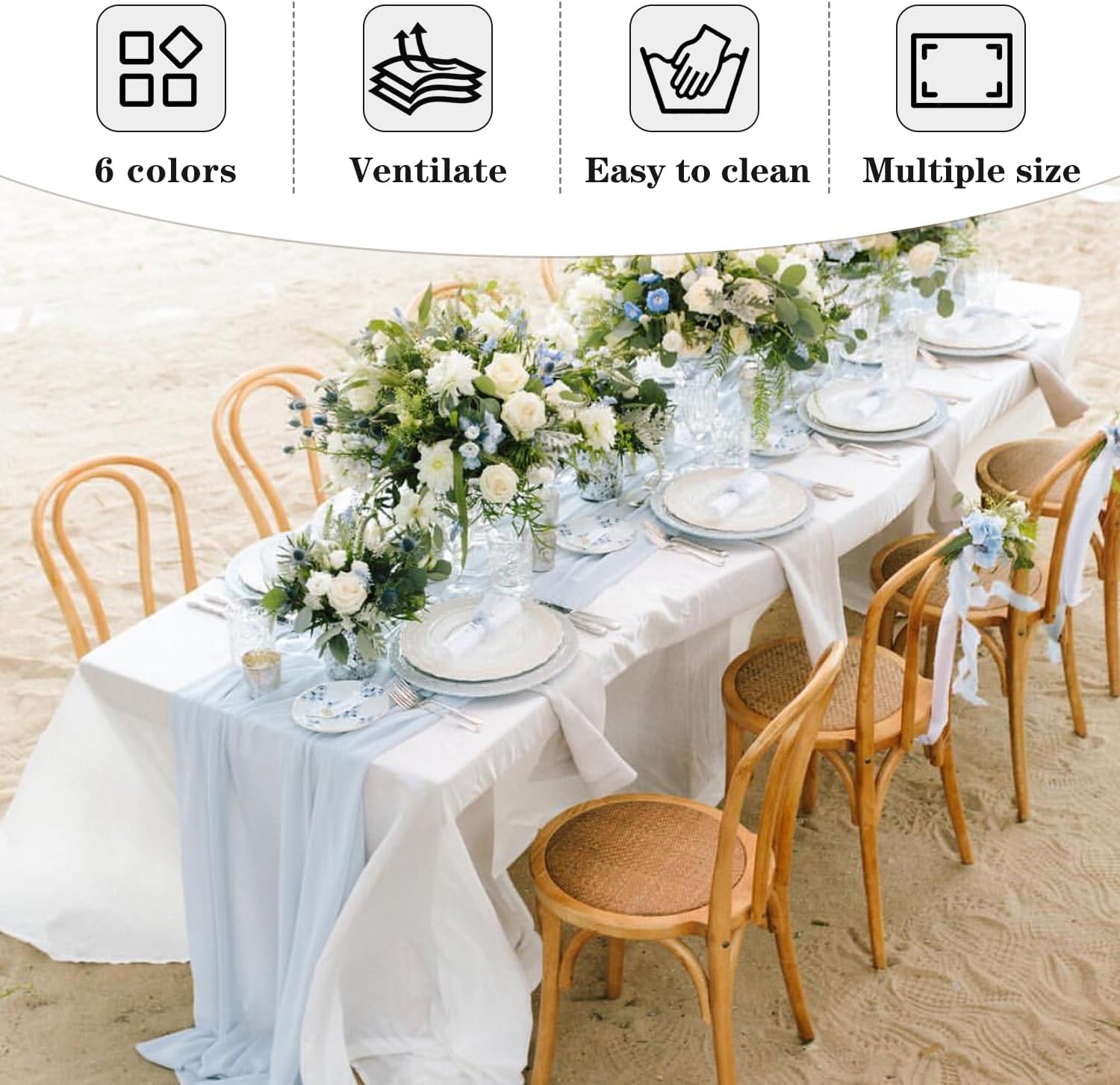 Fitable White Tablecloths