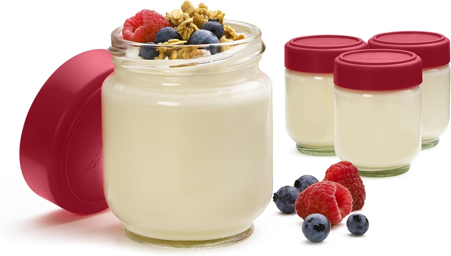 Cuisipro 6 Ounce Glass Jars Set of 4