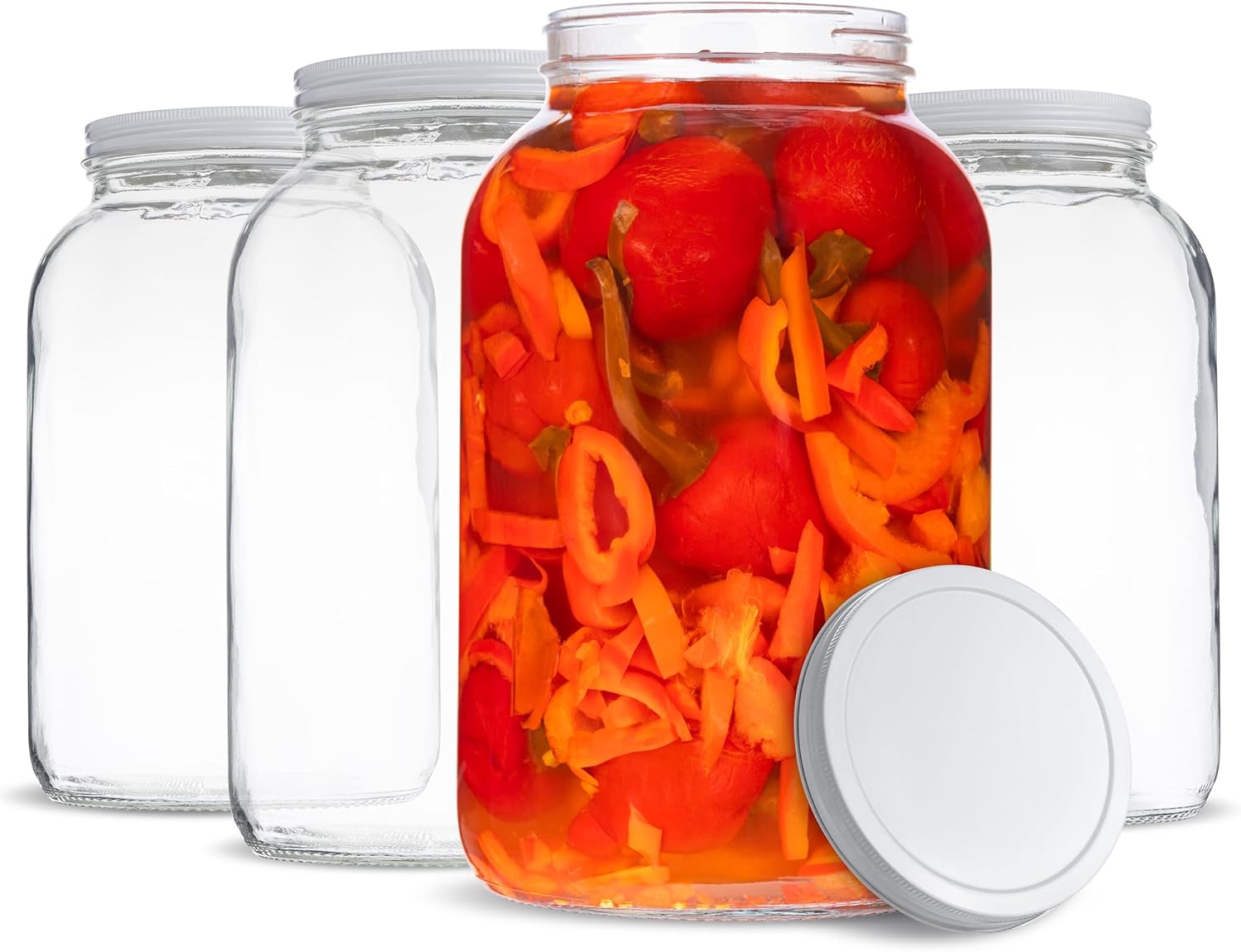 Kitchentoolz 1 Gallon Wide Mouth Mason Jars