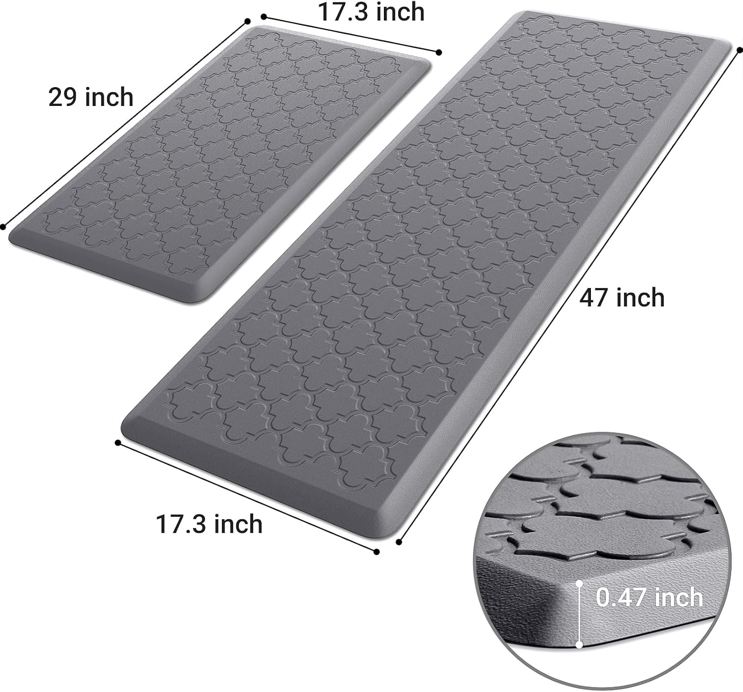 Perfect for Standing Mat Kitchen Bathroom Rugs