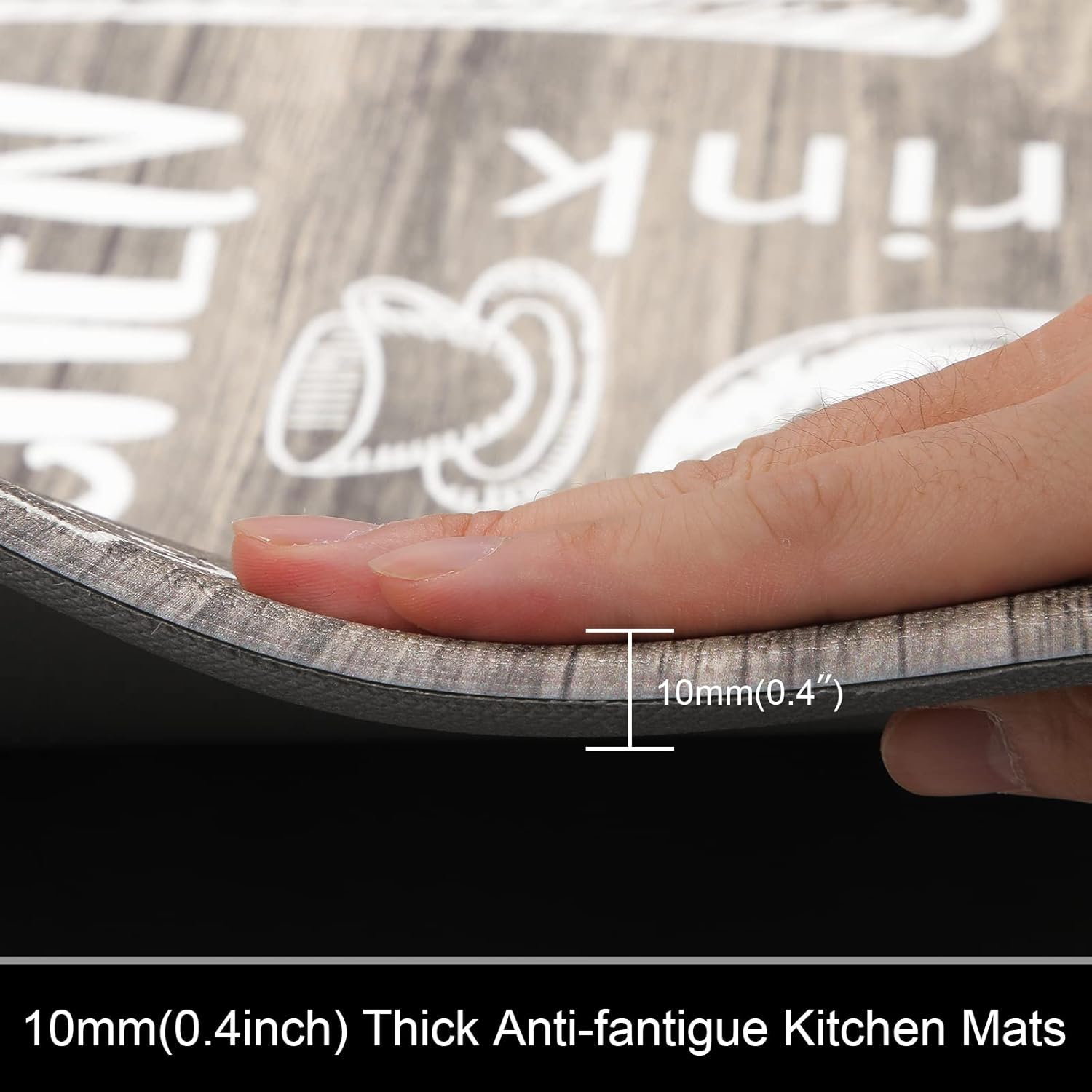 HEBE Anti-Fatigue Kitchen Rugs Set