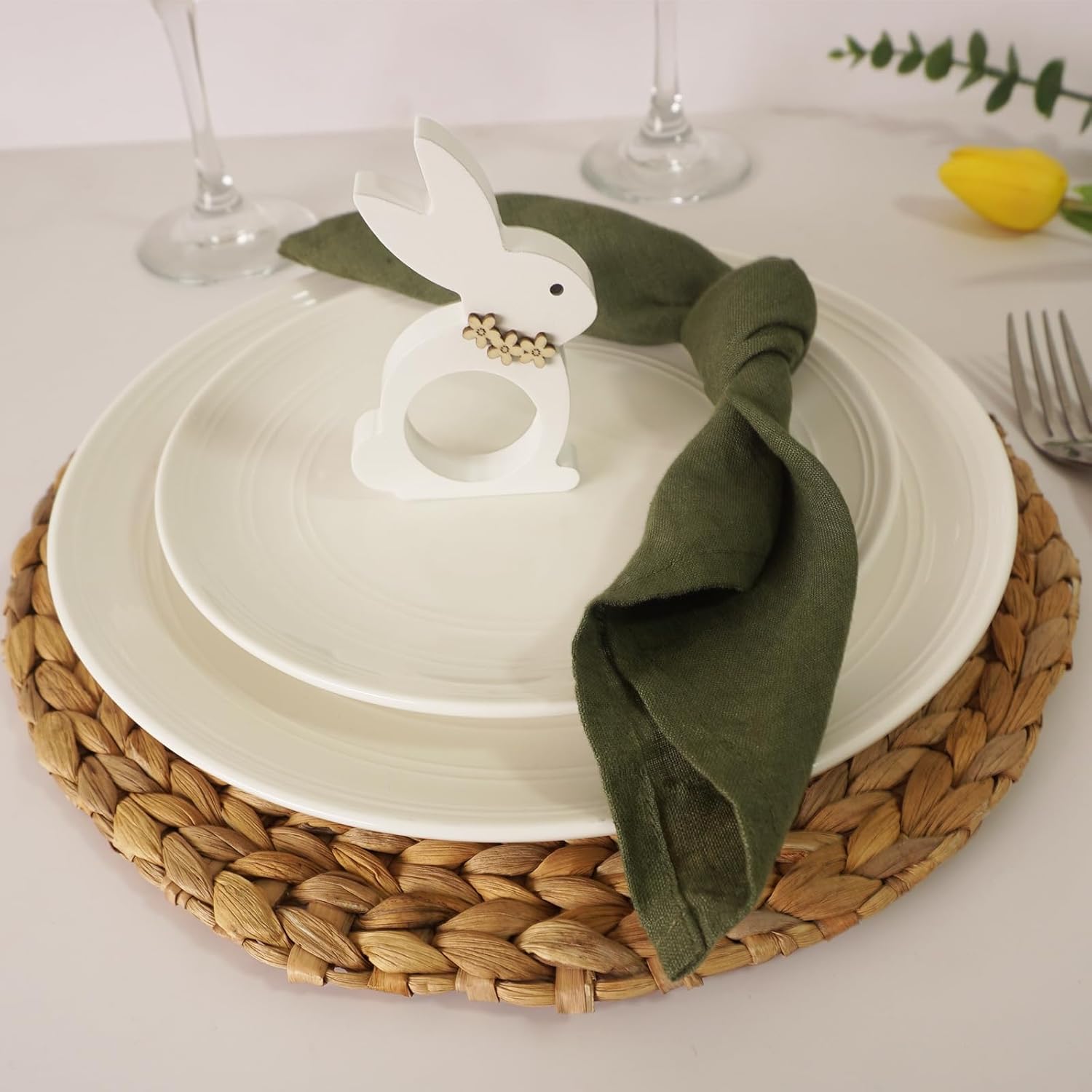Easter Bunny Napkin Rings 6pc