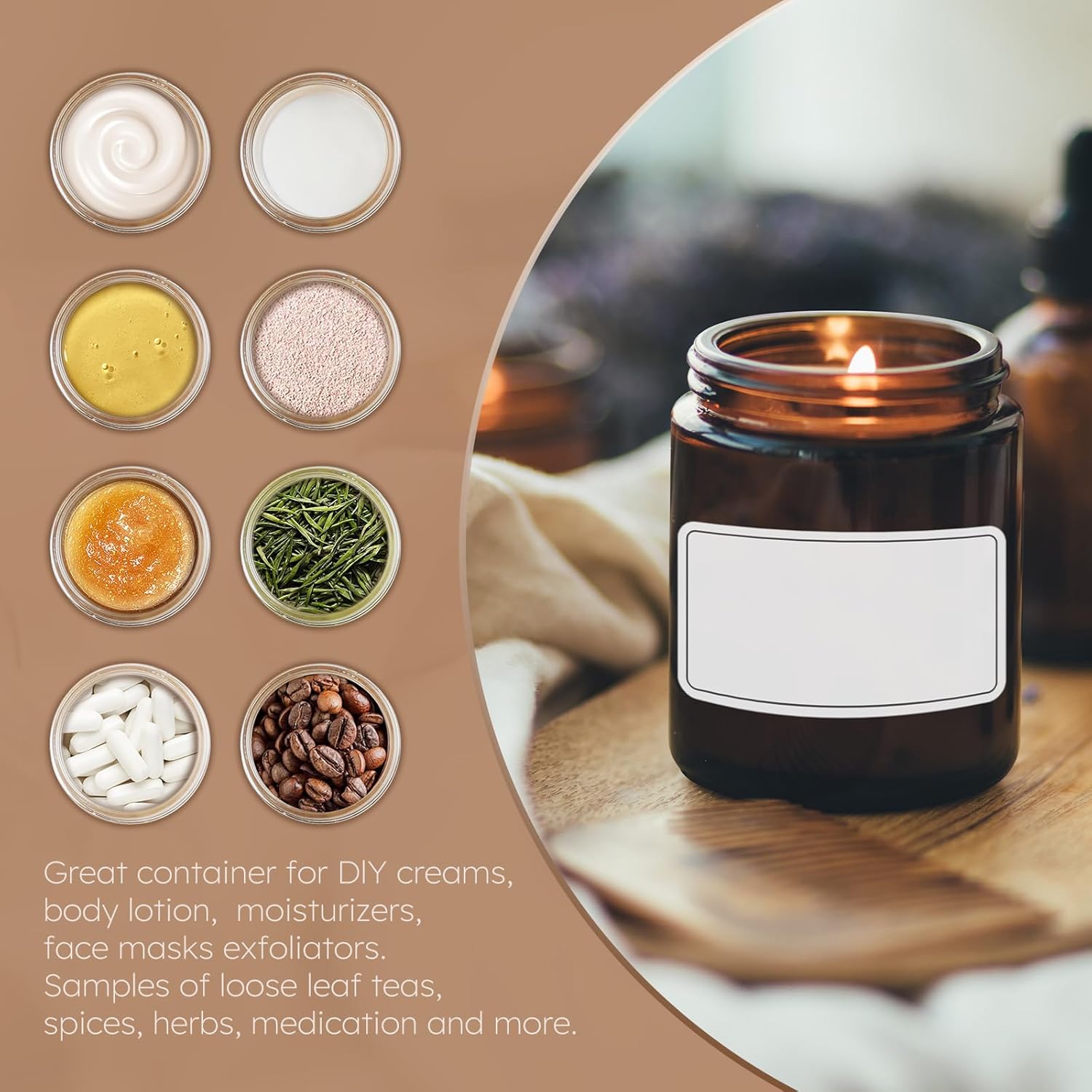 High-Quality Glass Candle Jars