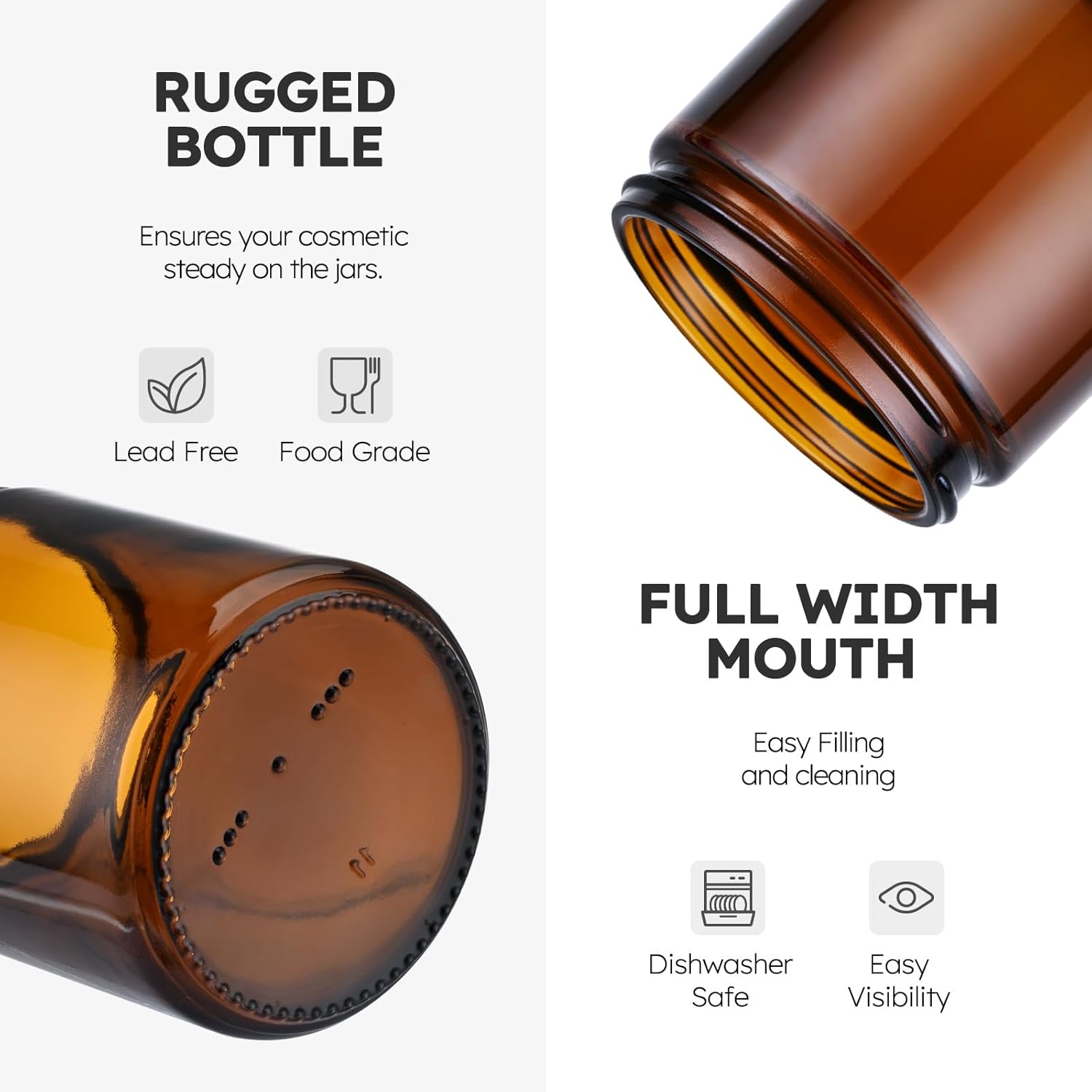 High-Quality Glass Candle Jars