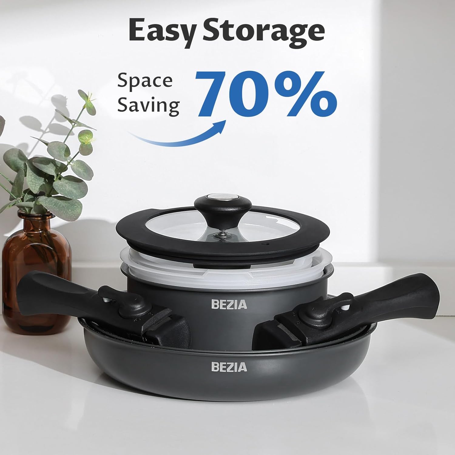 Sturdy Non-Stick Cookware Set for All Hobs