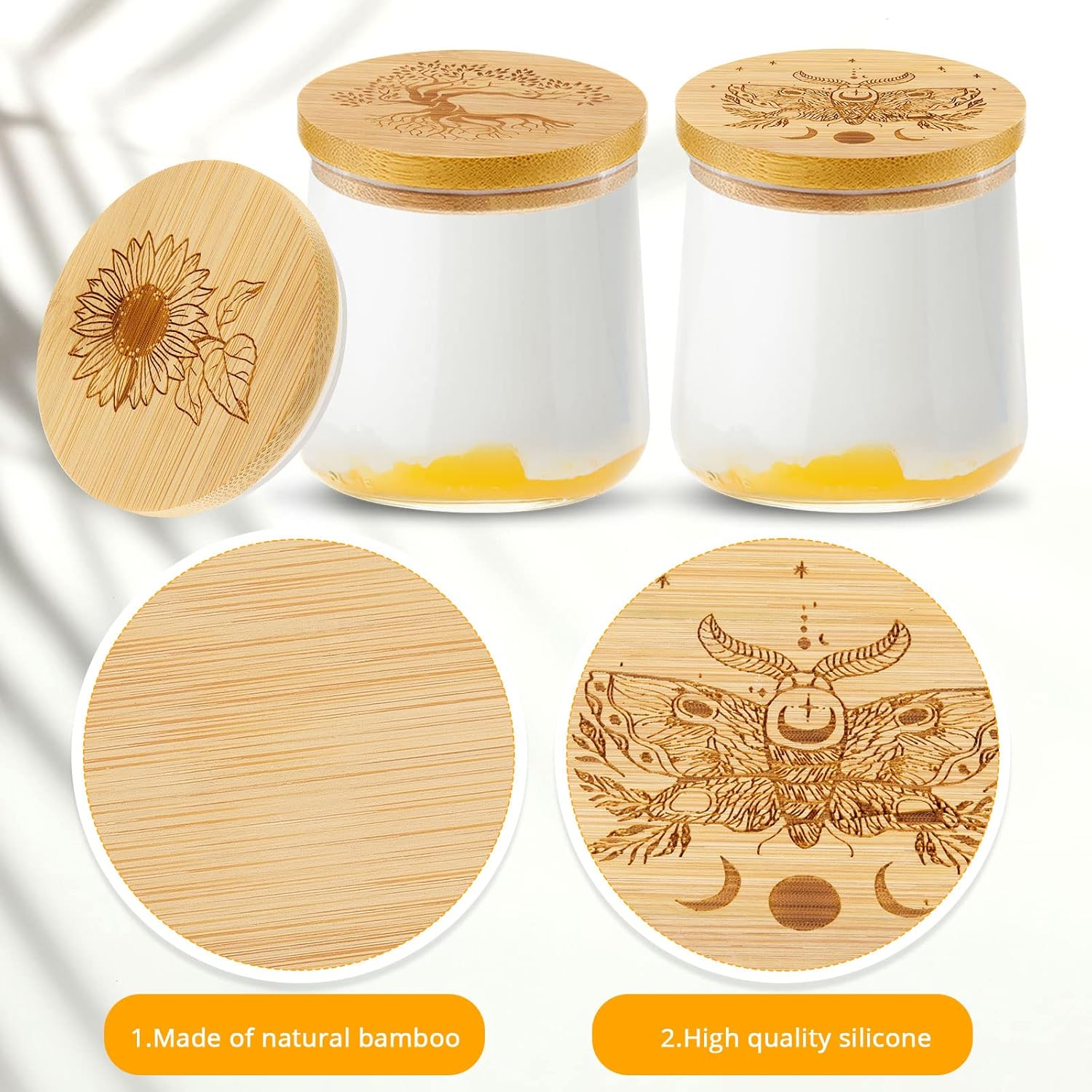 Tessco Reusable Jar Lid Set with Silicone Sealing Rings