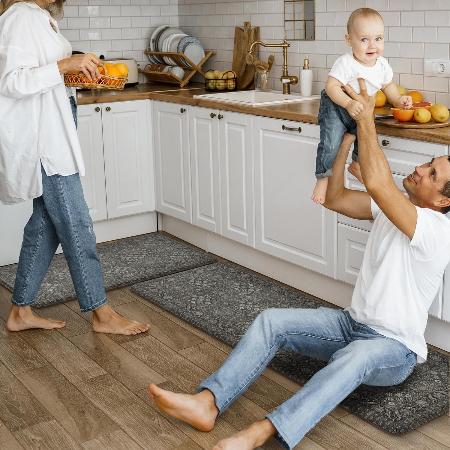 KIMODE Anti Fatigue Kitchen Mat 2PCS