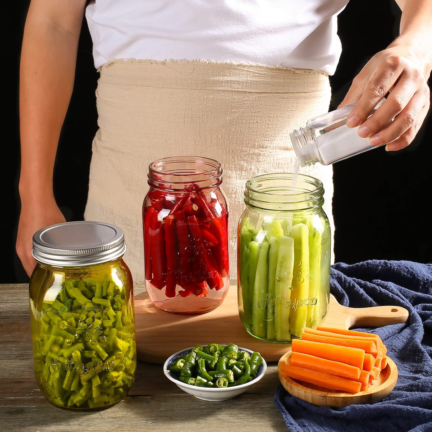Amzcku 32 OZ Mason Jars