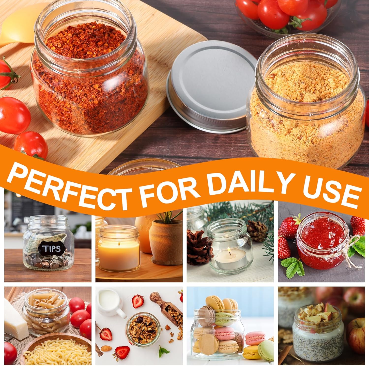 Perfect 6-Pack Mason Jars for Home Use