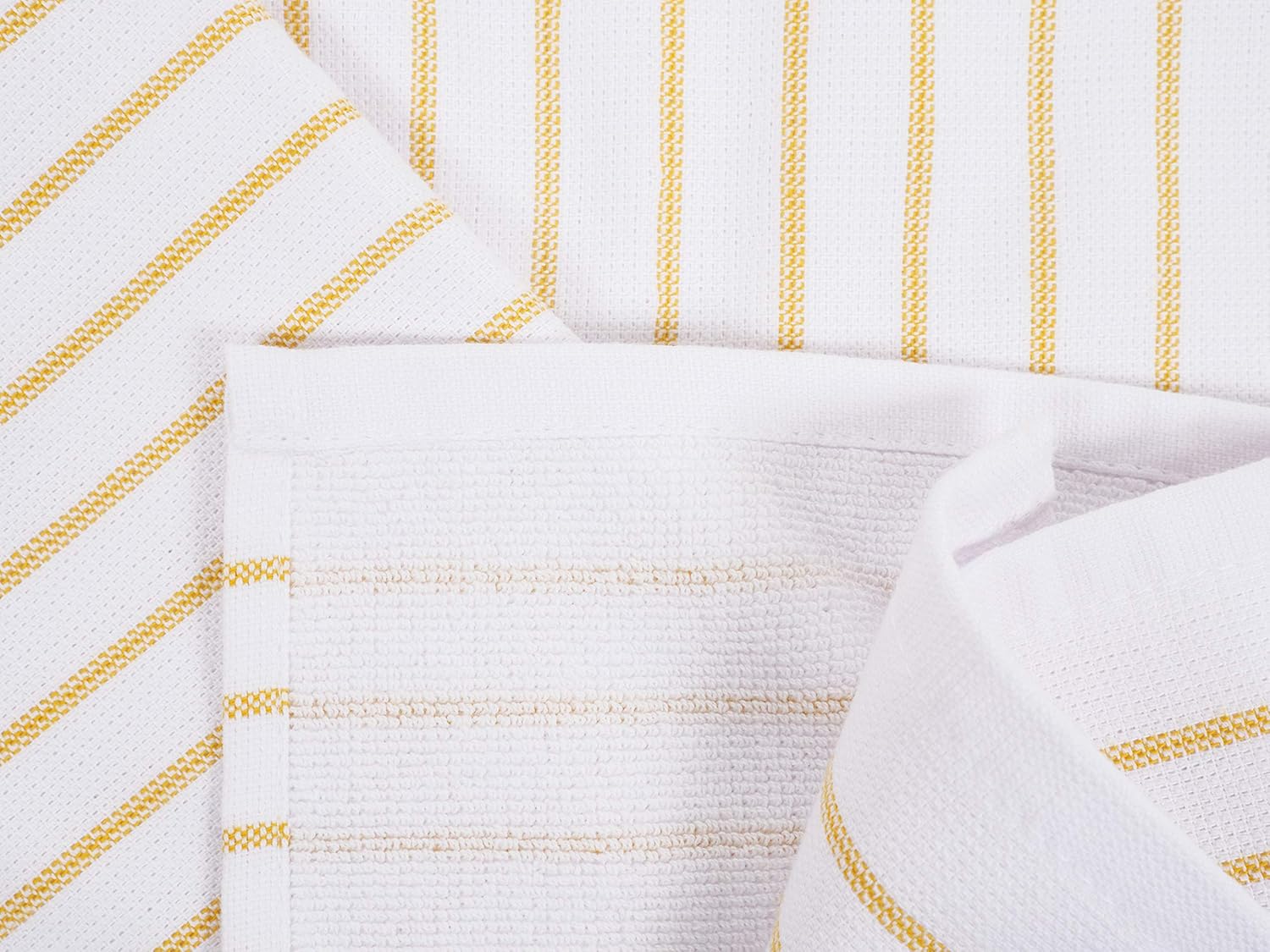 KAF Home Monaco Mixed Yarn Dyed Reversible Terry Dish Towel Set of 6