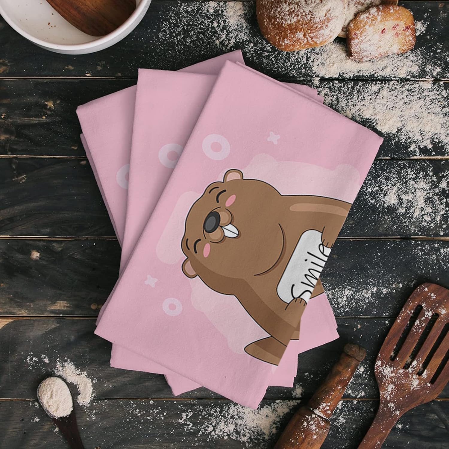 ZOE GARDEN Groundhog Day Kitchen Towels
