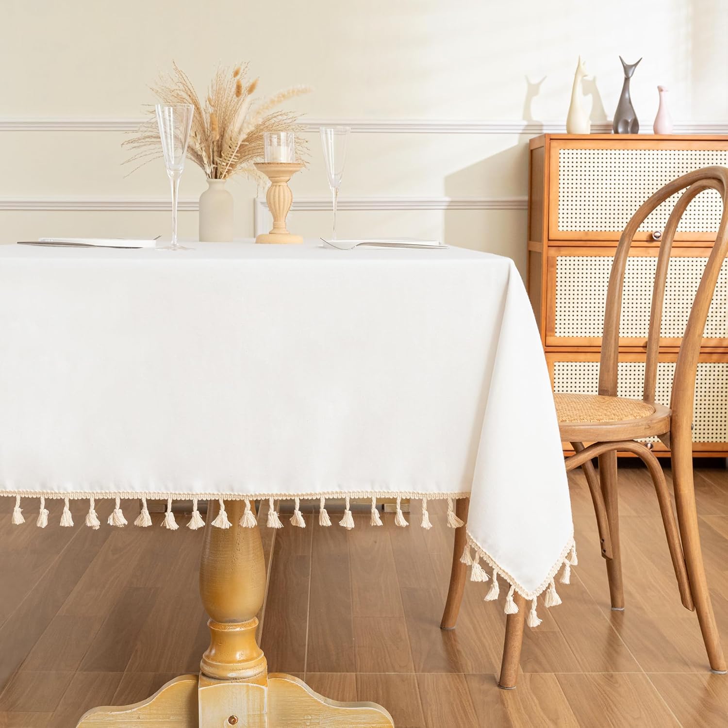MYSKY HOME White rectangular tablecloth