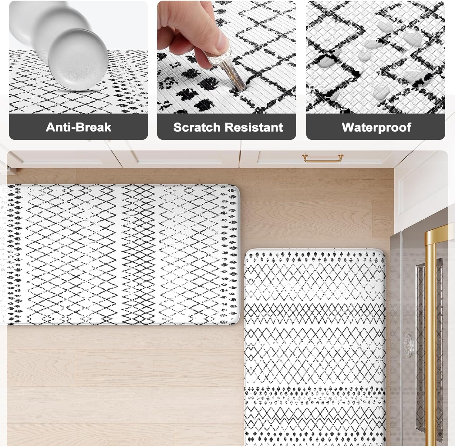 High-Quality Anti-Fatigue Kitchen Mat Set