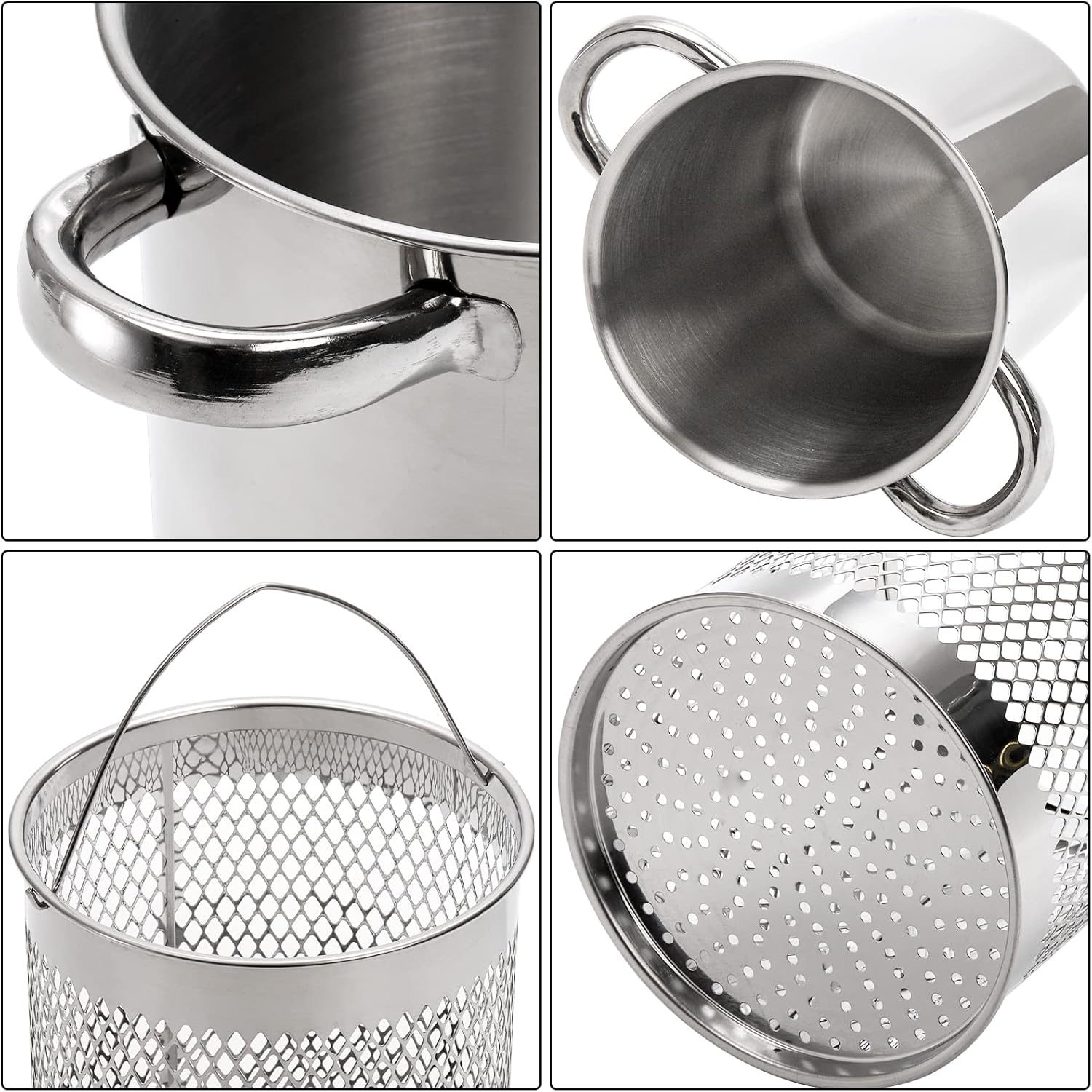 4 Quart Stainless Steel Asparagus Steamer Durable Versatile