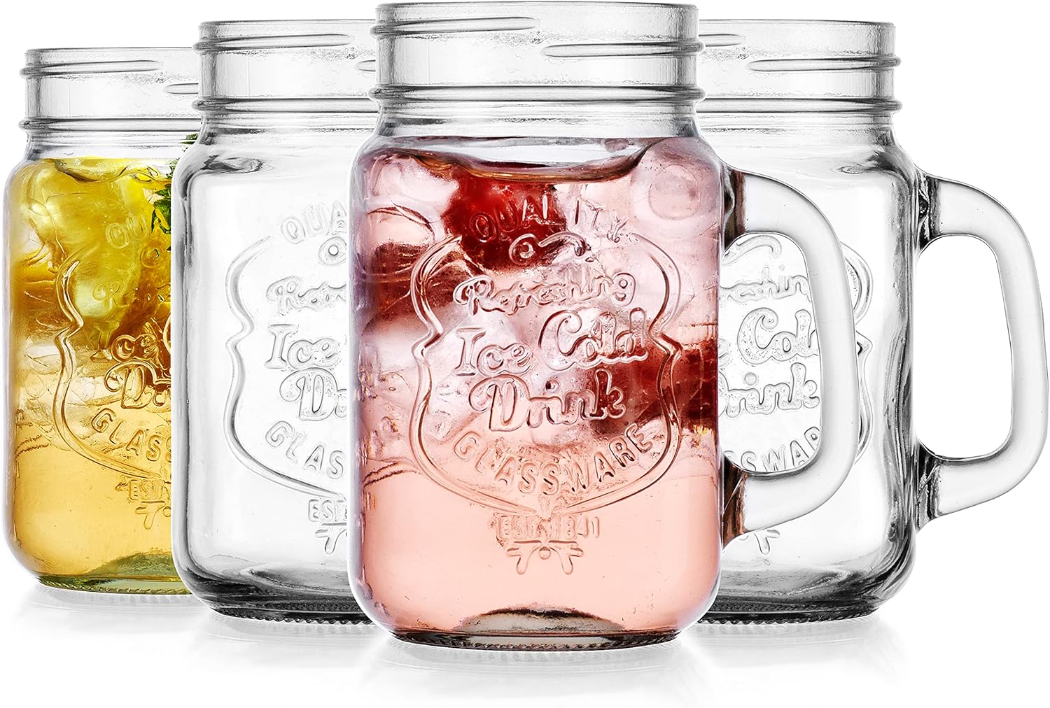 Glavers Mason Drinking Jars Set of 4
