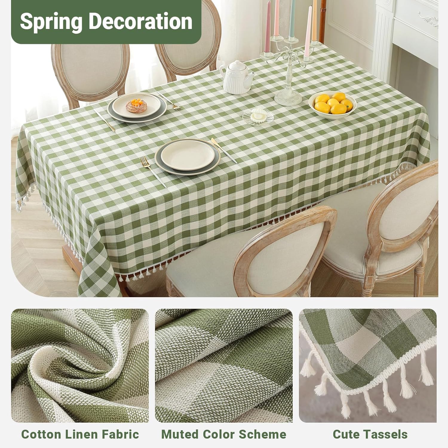 Exclusive Gingham Tablecloth