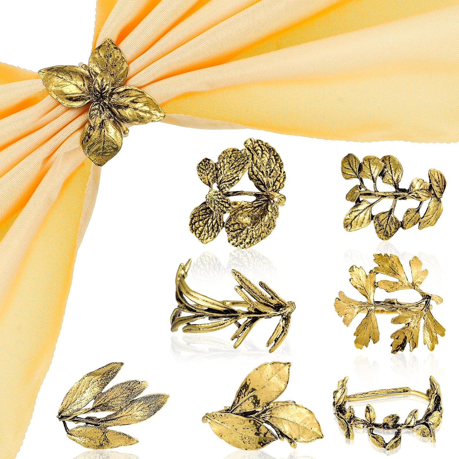 Herb Napkin Rings Set