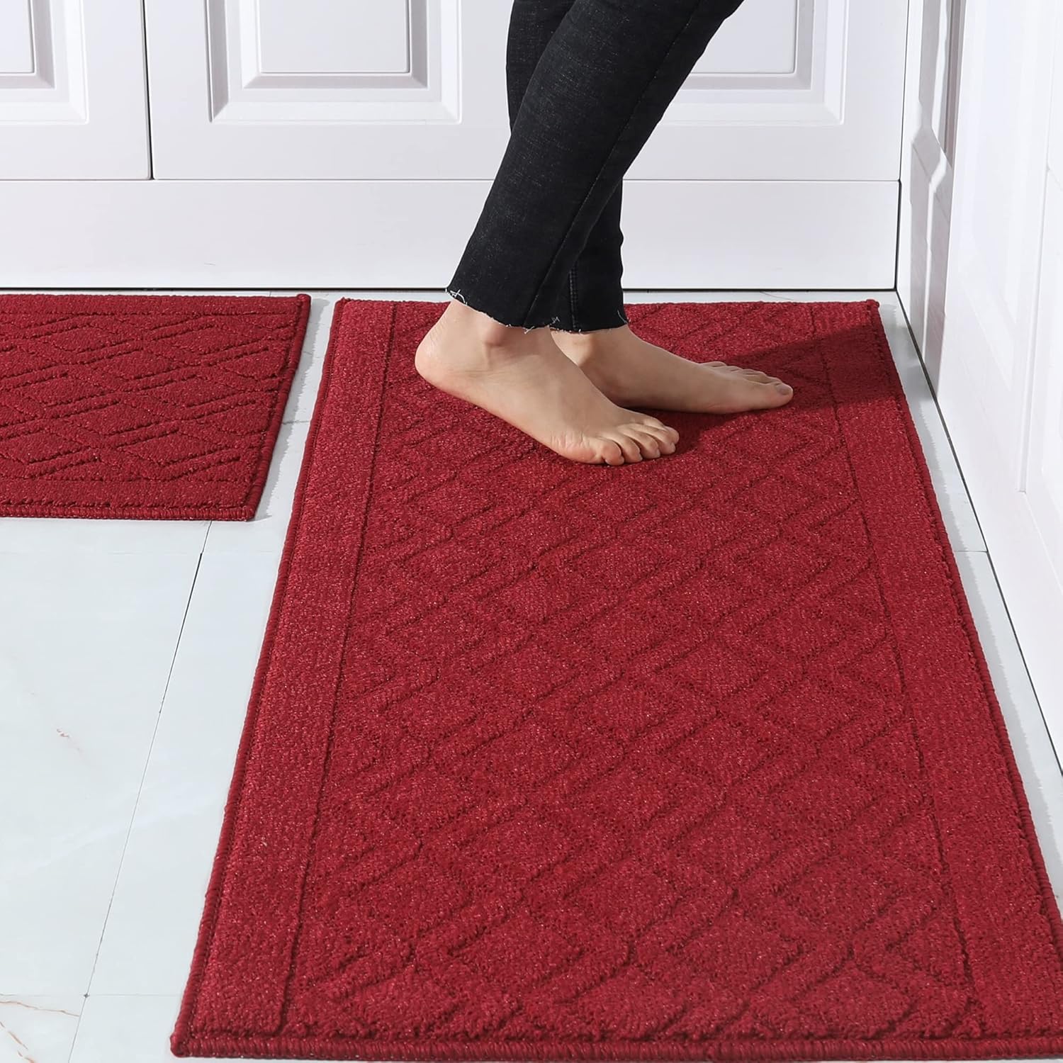 COSY HOMEER Guster Style Soft Kitchen Rugs for Home Kitchen
