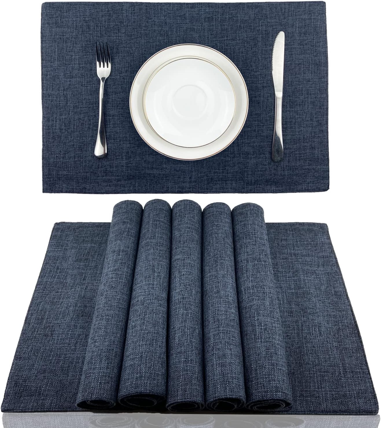 Premium Heat-Resistant Place Mats Set of 6 for Dining