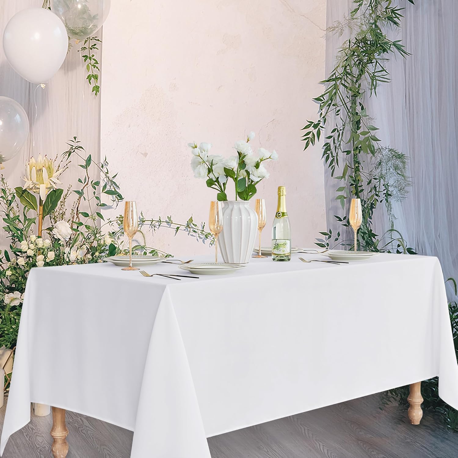 Fitable White Tablecloths