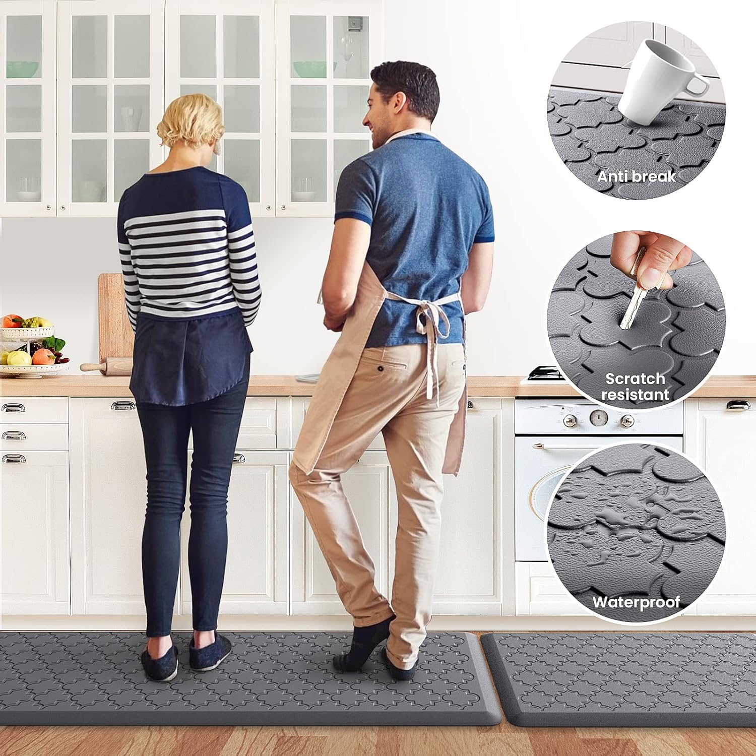 Perfect for Standing Mat Kitchen Bathroom Rugs