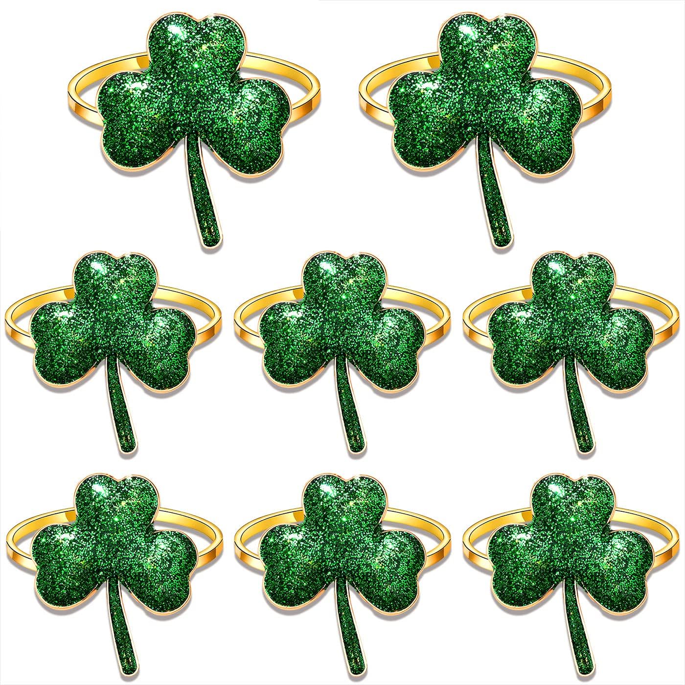 Uniquely Yours Shamrock Napkin Rings Set Style A