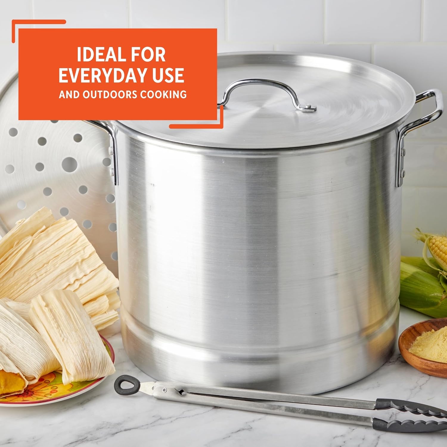 Imusa Aluminum Steamer - 28 Qt