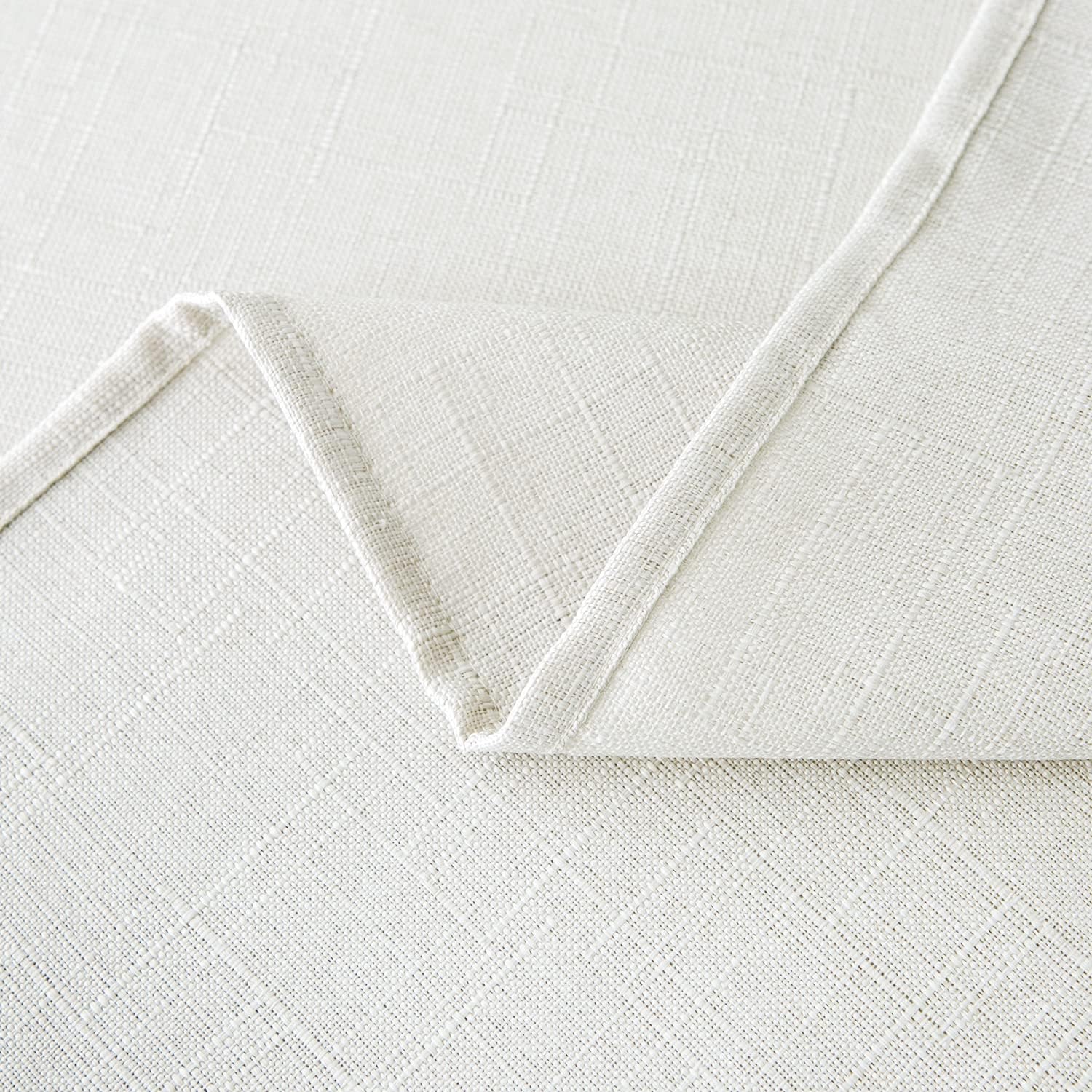 NLMUVW 42x42 inch Water-Resistant Linen Tablecloth