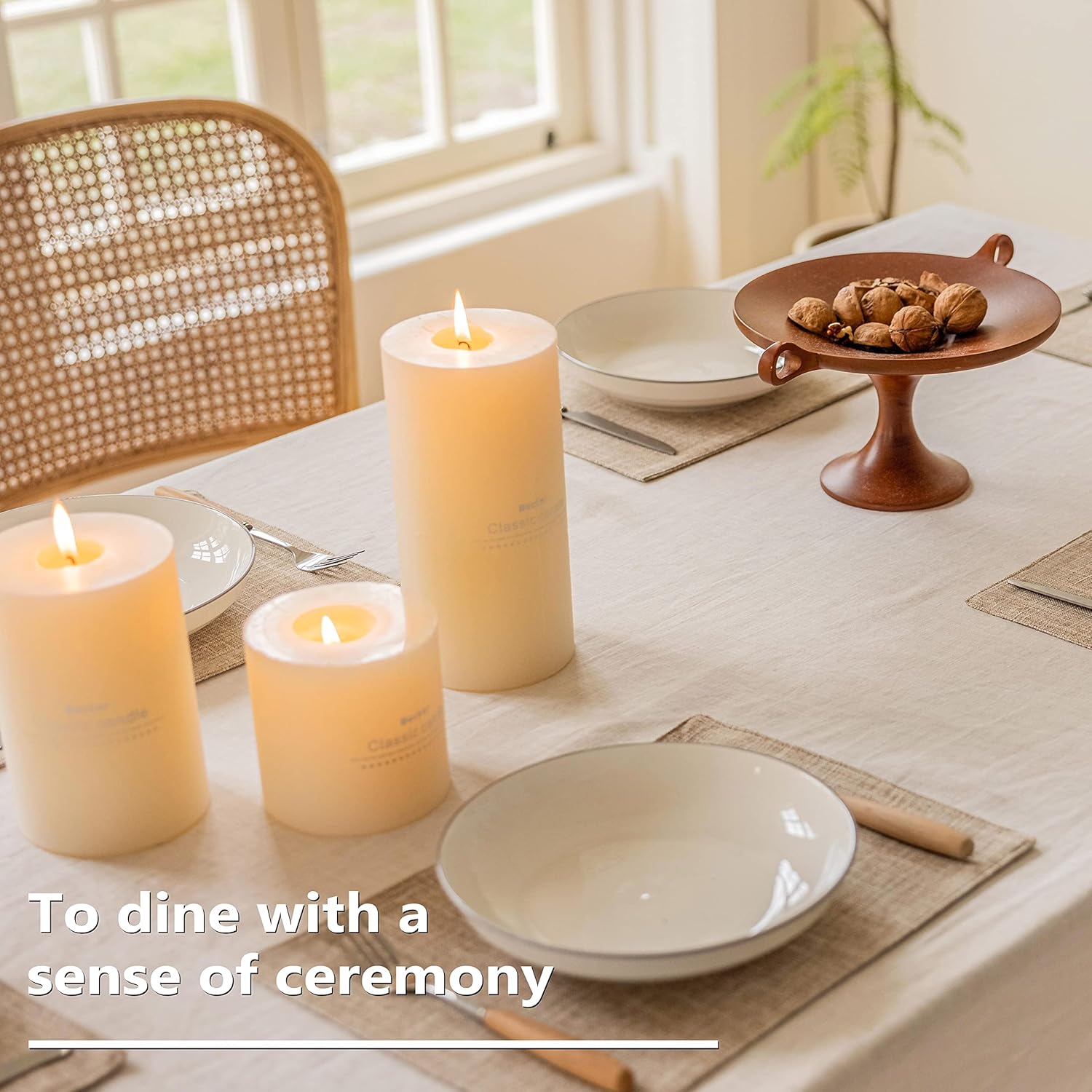 Home Brilliant Linen Place Mats Set of 4