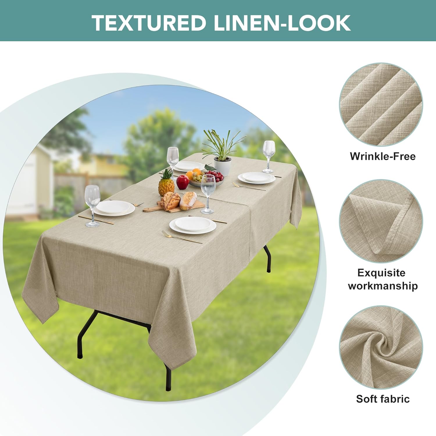 Water-Resistant Umbrella Tablecloth