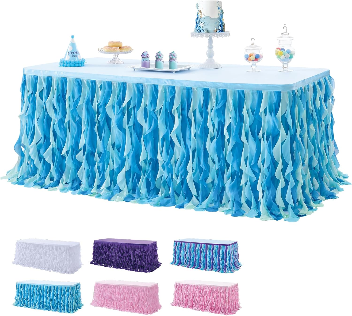 6FT Table Skirt Set