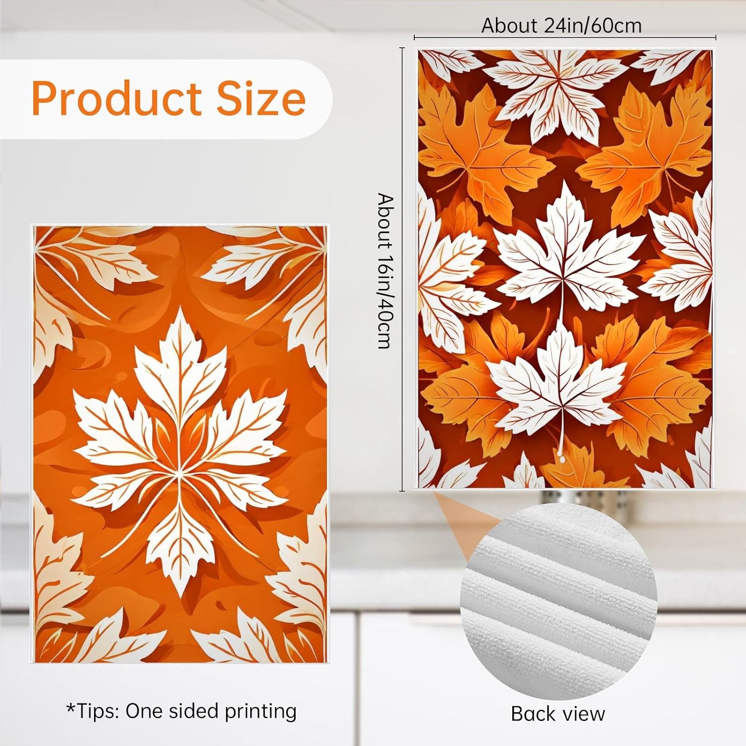 Oeught Fall Kitchen Towel Set 4PCS 16x24 Inches