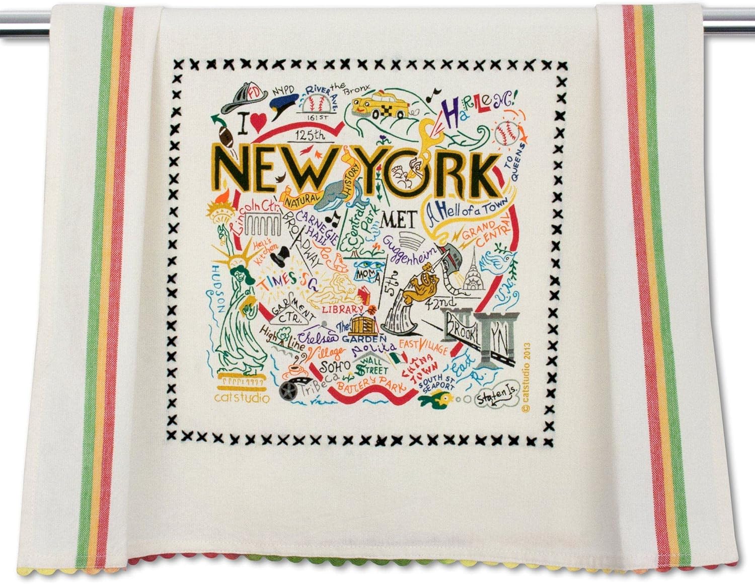 New York City Comfort Dish Towel Tumbler Set