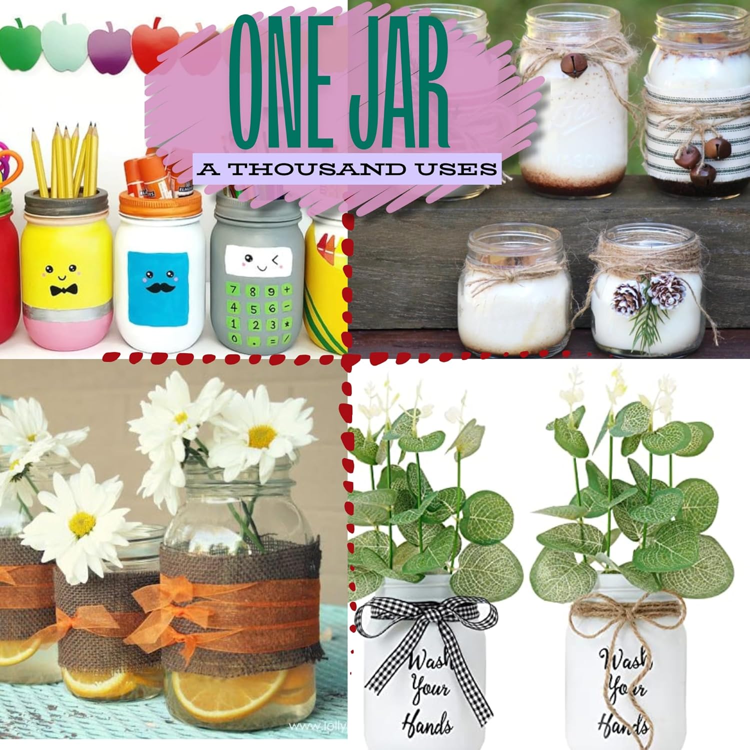 High-Quality Glass Mason Jars 16 oz