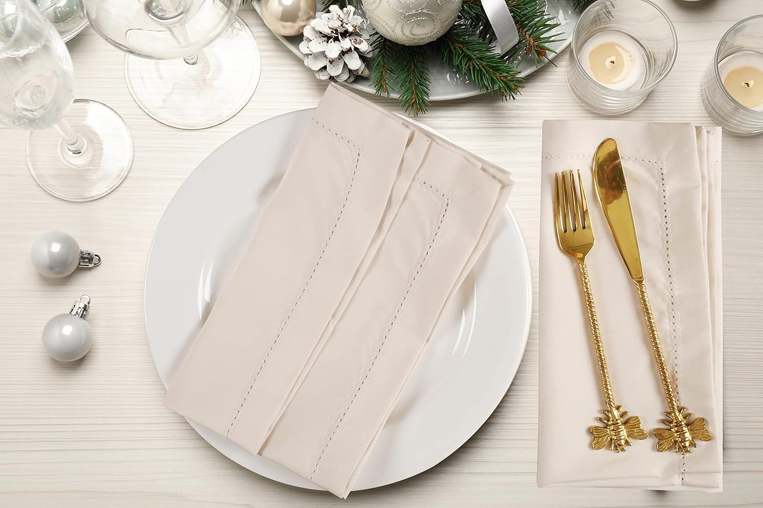 Stylish Set of 12 20x20 Cloth Napkins